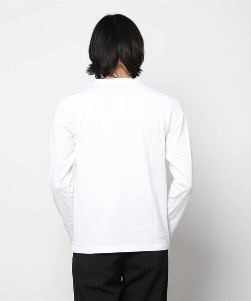 LOGOS(ロゴス)の「LOGOS/ロゴス キャンプアートプリント ロンT(Tシャツ/カットソー・メンズ・ホワイト/ネイビー/グレー/オリーブ/サックスブルー/イエロー・LL/M/L)」の11枚目の写真