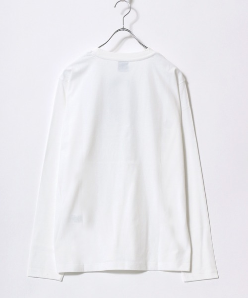 LOGOS(ロゴス)の「LOGOS/ロゴス キャンプアートプリント ロンT(Tシャツ/カットソー・メンズ・ホワイト/ネイビー/グレー/オリーブ/サックスブルー/イエロー・LL/M/L)」の7枚目の写真