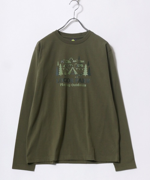 LOGOS(ロゴス)の「LOGOS/ロゴス キャンプアートプリント ロンT(Tシャツ/カットソー・メンズ・ホワイト/ネイビー/グレー/オリーブ/サックスブルー/イエロー・LL/M/L)」の19枚目の写真