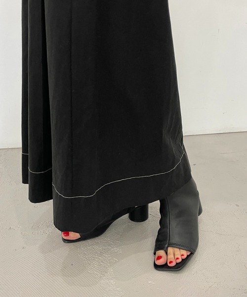 CAPRICIEUX LE'MAGE（カプリシューレマージュ）の「【AgAwd/アガウド】ステッチタックスカート（スカート・レディース・ホワイト/ブラック・FREE）」の22枚目の写真