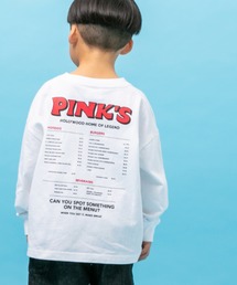LOWRYS FARM | ＰＩＮＫ'ｓメニュープリントＴシャツ　264313(Tシャツ/カットソー)