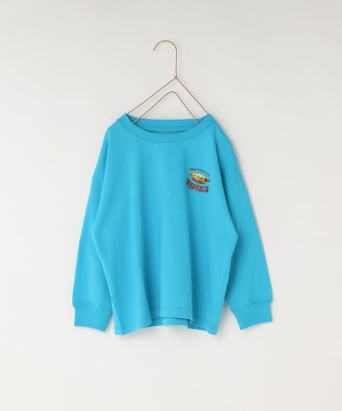 LOWRYS FARM(ローリーズファーム)の「PINK'sメニュープリントTシャツ 264313(Tシャツ/カットソー・キッズ・オフホワイト/ブルー・110cm/120cm/130cm/140cm/150cm)」の7枚目の写真