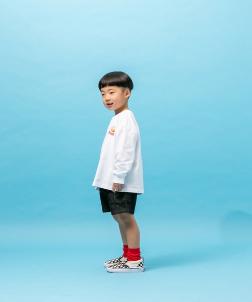 LOWRYS FARM(ローリーズファーム)の「PINK'sメニュープリントTシャツ 264313(Tシャツ/カットソー・キッズ・オフホワイト/ブルー・110cm/120cm/130cm/140cm/150cm)」の9枚目の写真