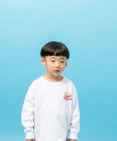 LOWRYS FARM(ローリーズファーム)の「PINK'sメニュープリントTシャツ 264313(Tシャツ/カットソー・キッズ・オフホワイト/ブルー・110cm/120cm/130cm/140cm/150cm)」の11枚目の写真