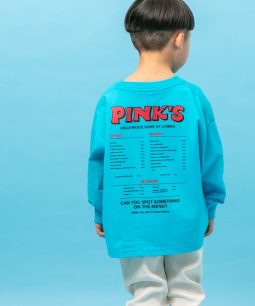 LOWRYS FARM(ローリーズファーム)の「PINK'sメニュープリントTシャツ 264313(Tシャツ/カットソー・キッズ・オフホワイト/ブルー・110cm/120cm/130cm/140cm/150cm)」の15枚目の写真