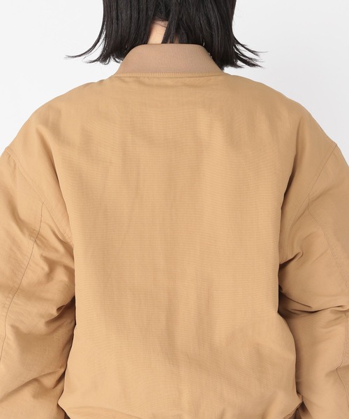 studio CLIP（スタディオクリップ）の「MA-1ブルゾン（MA-1・レディース・アイボリー/カーキ/ベージュ・LARGE/MEDIUM）」の9枚目の写真