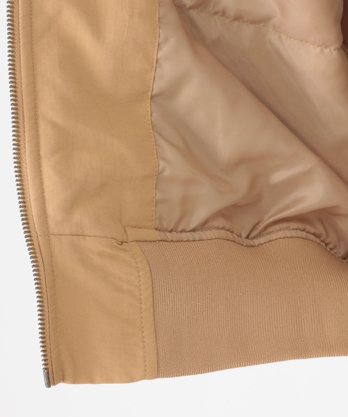 studio CLIP（スタディオクリップ）の「MA-1ブルゾン（MA-1・レディース・アイボリー/カーキ/ベージュ・LARGE/MEDIUM）」の5枚目の写真