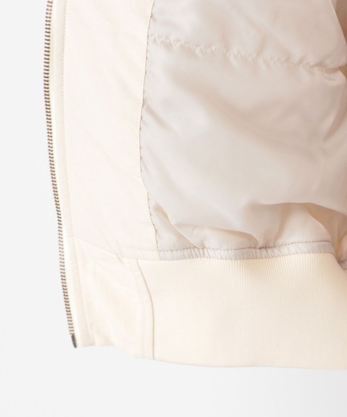 studio CLIP（スタディオクリップ）の「MA-1ブルゾン（MA-1・レディース・アイボリー/カーキ/ベージュ・LARGE/MEDIUM）」の14枚目の写真