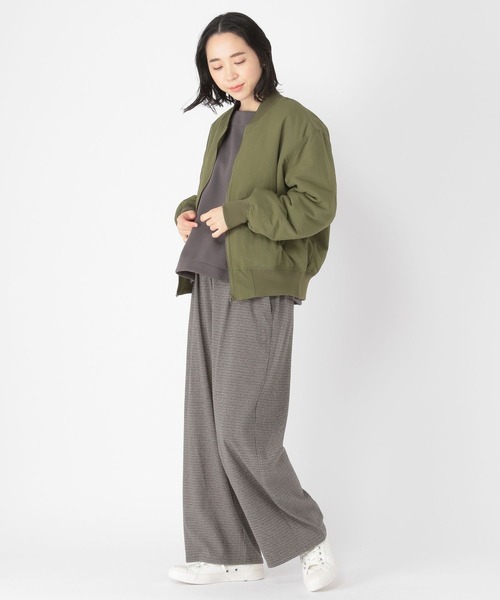 studio CLIP（スタディオクリップ）の「MA-1ブルゾン（MA-1・レディース・アイボリー/カーキ/ベージュ・LARGE/MEDIUM）」の17枚目の写真