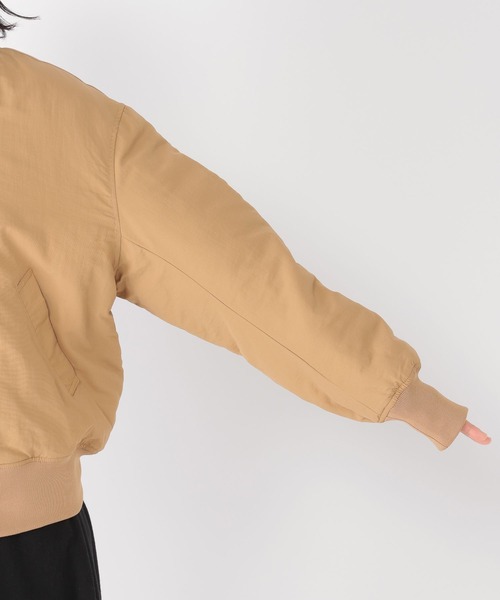 studio CLIP（スタディオクリップ）の「MA-1ブルゾン（MA-1・レディース・アイボリー/カーキ/ベージュ・LARGE/MEDIUM）」の19枚目の写真