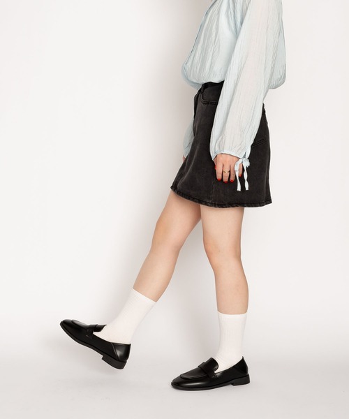 SVEC(シュベック)の「かかとが踏める スクエアトゥ コインローファー(ローファー・レディース・ブラック/ブラウン・39/36/35/38/37)」の18枚目の写真