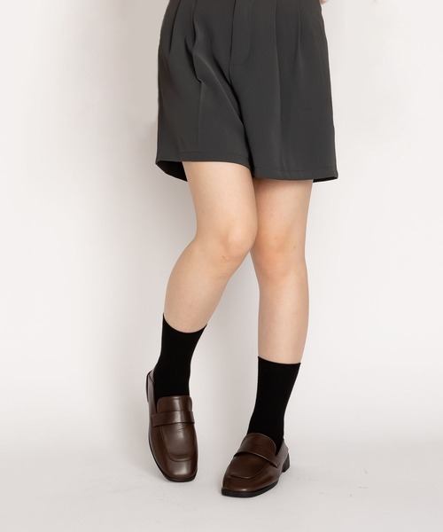 SVEC(シュベック)の「かかとが踏める スクエアトゥ コインローファー(ローファー・レディース・ブラック/ブラウン・39/36/35/38/37)」の12枚目の写真