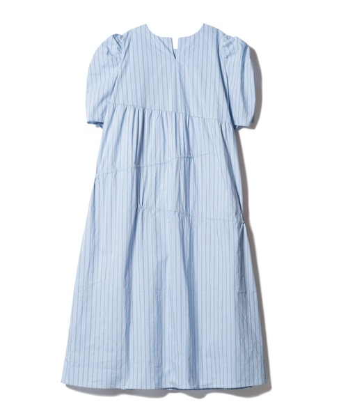 LAYMEE（レイミー）の「Stripe gather OP / ストライプギャザーワンピース（ワンピース・レディース・グリーン/ブルー/ラベンダー・FREE）」の16枚目の写真