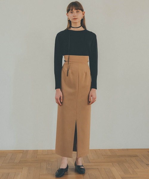 CLANE（クラネ）の「【CLANE/クラネ】ベーシックコンパクトニット 12106-2022（ニット/セーター・レディース・アイボリー/ブラック/ブルー/オレンジ・1）」の19枚目の写真