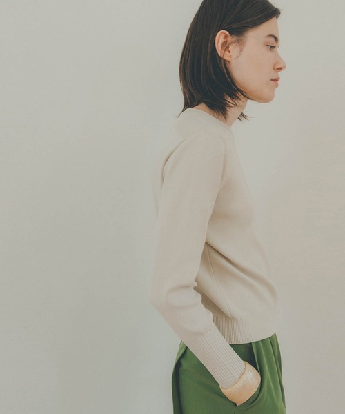 CLANE（クラネ）の「【CLANE/クラネ】ベーシックコンパクトニット 12106-2022（ニット/セーター・レディース・アイボリー/ブラック/ブルー/オレンジ・1）」の6枚目の写真