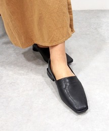 apres | 【撥水】スクエアトゥフラットシューズ -3750297(パンプス)