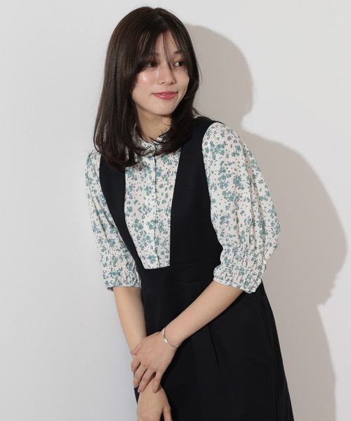 BEAMS HEART（ビームスハート）の「BEAMS HEART / 袖シャーリング 花柄 
