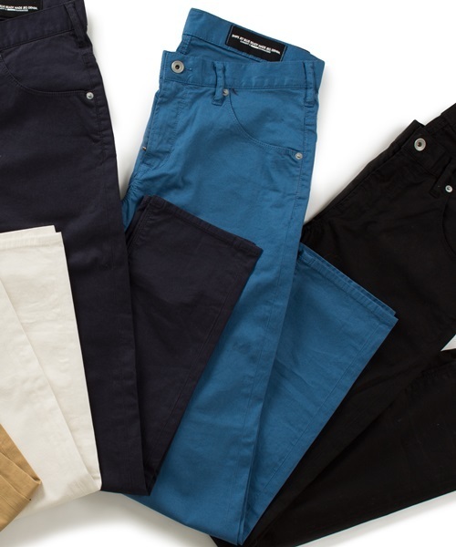 SHIPS JET BLUE(シップスジェットブルー)の「SHIPS JET BLUE(シップス ジェットブルー): ツイル カラージェギンス スキニーパンツ■(その他パンツ・メンズ・ホワイト系その他/ブラック/カーキ/ブルー/ネイビー・SMALL/MEDIUM/LARGE)」の5枚目の写真