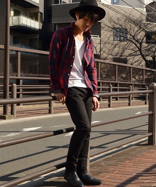 SHIPS JET BLUE(シップスジェットブルー)の「SHIPS JET BLUE(シップス ジェットブルー): ツイル カラージェギンス スキニーパンツ■(その他パンツ・メンズ・ホワイト系その他/ブラック/カーキ/ブルー/ネイビー・SMALL/MEDIUM/LARGE)」の8枚目の写真