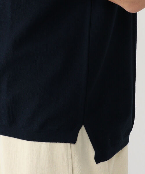 BATONER(バトナー)の「BATONER × BEAMS PLUS / 別注 KNIT POLO SHIRT(ポロシャツ・メンズ・ネイビー/アイボリー・2/4/3)」の14枚目の写真