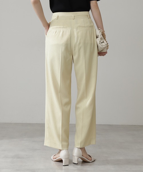 N.（N. Natural Beauty Basic）（エヌエヌナチュラルビューティーベーシック）の「【S Size Line】◆スタッズベルト付テーパードパンツ（その他パンツ・レディース・オフホワイト/モカ/グリーン/イエロー・SMALL/MEDIUM）」の8枚目の写真