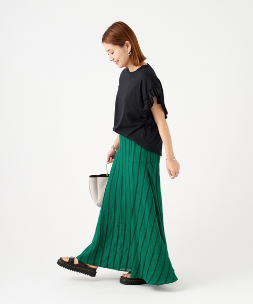 JOURNAL STANDARD(ジャーナルスタンダード)の「《WEB限定》クリアコットンフリルTee(Tシャツ/カットソー・レディース・ブラック/ホワイト/ホワイト系その他・FREE)」の5枚目の写真