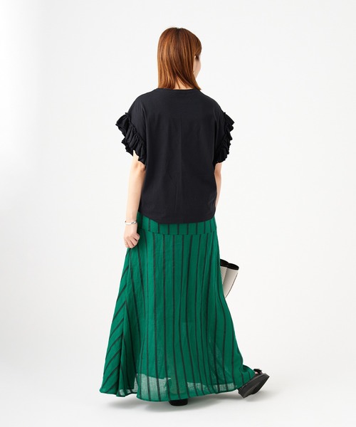 JOURNAL STANDARD(ジャーナルスタンダード)の「《WEB限定》クリアコットンフリルTee(Tシャツ/カットソー・レディース・ブラック/ホワイト/ホワイト系その他・FREE)」の6枚目の写真