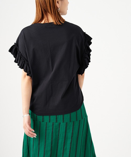 JOURNAL STANDARD(ジャーナルスタンダード)の「《WEB限定》クリアコットンフリルTee(Tシャツ/カットソー・レディース・ブラック/ホワイト/ホワイト系その他・FREE)」の8枚目の写真