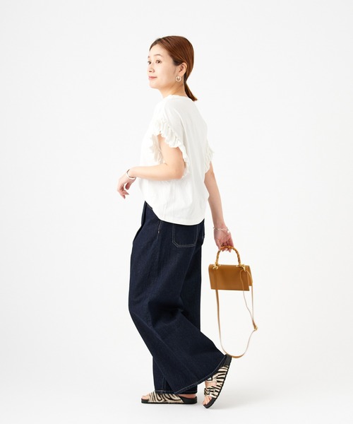 JOURNAL STANDARD(ジャーナルスタンダード)の「《WEB限定》クリアコットンフリルTee(Tシャツ/カットソー・レディース・ブラック/ホワイト/ホワイト系その他・FREE)」の11枚目の写真