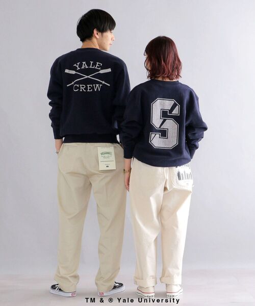 SHIPS(シップス)の「*SHIPS: ビッグシルエット SHIPS UNIVERSITY プリント スウェット(スウェット・メンズ・ダークブルー・MEDIUM/LARGE/X-LARGE)」の3枚目の写真