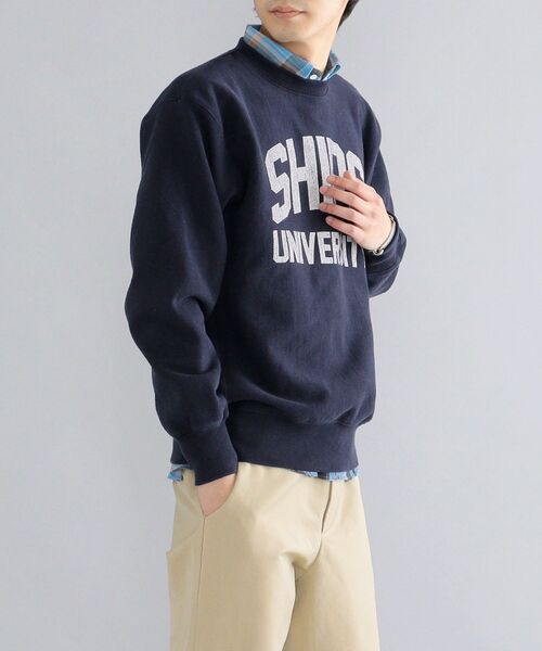 SHIPS(シップス)の「*SHIPS: ビッグシルエット SHIPS UNIVERSITY プリント スウェット(スウェット・メンズ・ダークブルー・MEDIUM/LARGE/X-LARGE)」の15枚目の写真