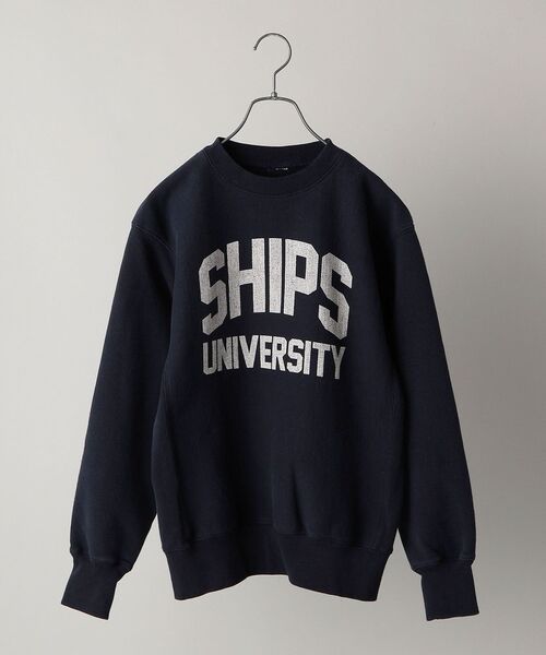 SHIPS(シップス)の「*SHIPS: ビッグシルエット SHIPS UNIVERSITY プリント スウェット(スウェット・メンズ・ダークブルー・MEDIUM/LARGE/X-LARGE)」の16枚目の写真