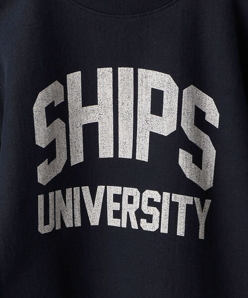 SHIPS(シップス)の「*SHIPS: ビッグシルエット SHIPS UNIVERSITY プリント スウェット(スウェット・メンズ・ダークブルー・MEDIUM/LARGE/X-LARGE)」の18枚目の写真