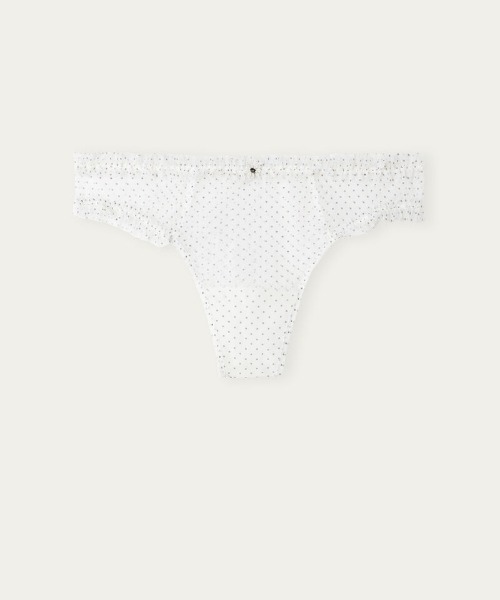 Intimissimi（インティミッシミ）の「Little Pleasures ブラジリアンパンティ（ショーツ・レディース・ベージュ×ブラック/ホワイト×ブラック・L/M/S）」の7枚目の写真