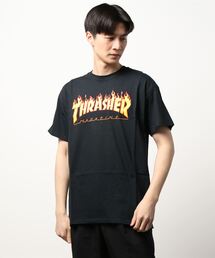 【THRASHER/スラッシャー】 FLAME TEE(UN)