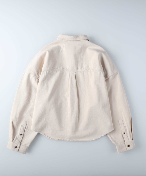 HONEYSUCKLE ROSE（ハニーサックルローズ）の「【HONEYSUCKLE ROSE】ショートシャツアウター（シャツ/ブラウス・レディース・キナリ・L/M）」の11枚目の写真