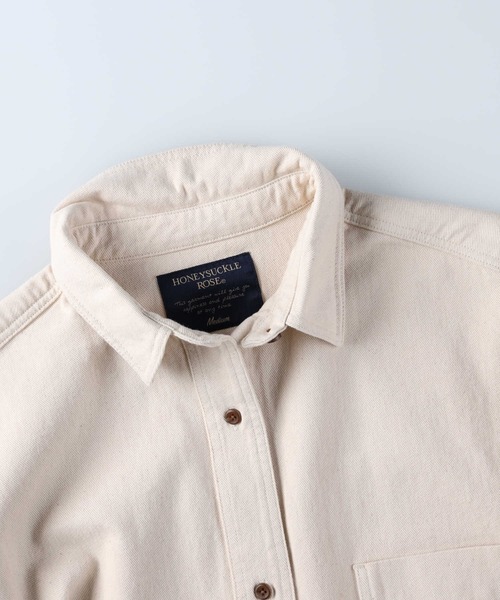 HONEYSUCKLE ROSE（ハニーサックルローズ）の「【HONEYSUCKLE ROSE】ショートシャツアウター（シャツ/ブラウス・レディース・キナリ・L/M）」の15枚目の写真