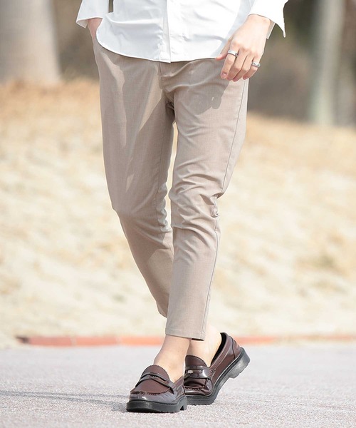 SOMEDIFF(サムディフ)の「【SOMEIDFF】リネンライクブッチャーパンツ メンズ(スラックス・メンズ・ブラック/ベージュ/ネイビー/ベージュ系1/ブラック系1/ネイビー系1・M/L/XL)」の4枚目の写真