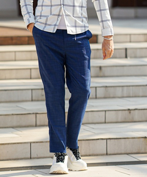 SOMEIDFF】リネンライクブッチャーパンツ メンズ（スラックス