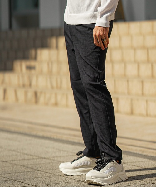 SOMEDIFF(サムディフ)の「【SOMEIDFF】リネンライクブッチャーパンツ メンズ(スラックス・メンズ・ブラック/ベージュ/ネイビー/ベージュ系1/ブラック系1/ネイビー系1・M/L/XL)」の18枚目の写真