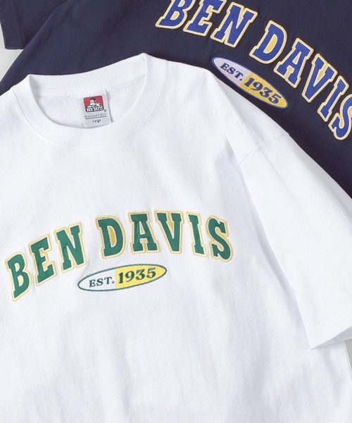 BEN DAVIS(ベンデイビス)の「【BEN DAVIS/ベンデイビス】シンプルスタジアムロゴ サテンワッペン 半袖Tシャツ/ベースボールロゴ(Tシャツ/カットソー・レディース・ホワイト/チャコールグレー/アッシュグレー/ネイビー・M/L/XL)」の3枚目の写真