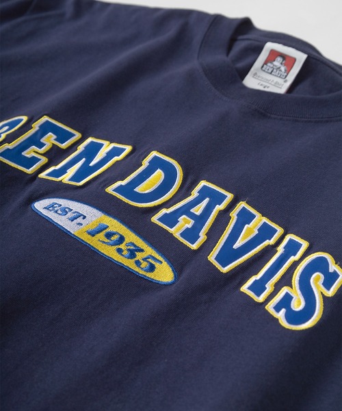 BEN DAVIS(ベンデイビス)の「【BEN DAVIS/ベンデイビス】シンプルスタジアムロゴ サテンワッペン 半袖Tシャツ/ベースボールロゴ(Tシャツ/カットソー・レディース・ホワイト/チャコールグレー/アッシュグレー/ネイビー・M/L/XL)」の8枚目の写真