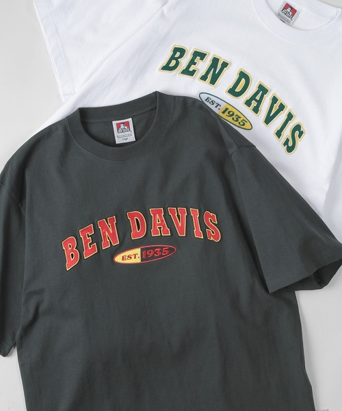 BEN DAVIS(ベンデイビス)の「【BEN DAVIS/ベンデイビス】シンプルスタジアムロゴ サテンワッペン 半袖Tシャツ/ベースボールロゴ(Tシャツ/カットソー・レディース・ホワイト/チャコールグレー/アッシュグレー/ネイビー・M/L/XL)」の12枚目の写真