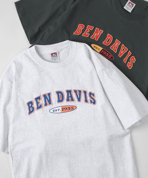 BEN DAVIS(ベンデイビス)の「【BEN DAVIS/ベンデイビス】シンプルスタジアムロゴ サテンワッペン 半袖Tシャツ/ベースボールロゴ(Tシャツ/カットソー・レディース・ホワイト/チャコールグレー/アッシュグレー/ネイビー・M/L/XL)」の13枚目の写真