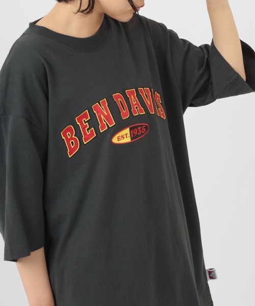 BEN DAVIS(ベンデイビス)の「【BEN DAVIS/ベンデイビス】シンプルスタジアムロゴ サテンワッペン 半袖Tシャツ/ベースボールロゴ(Tシャツ/カットソー・レディース・ホワイト/チャコールグレー/アッシュグレー/ネイビー・M/L/XL)」の17枚目の写真