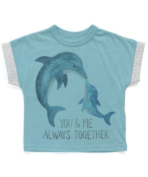 BIT'Z（ビッツ）の「3柄親子プリントＴシャツ（Tシャツ/カットソー・キッズ・サックスブルー/ライム/キナリ・90/100/110/120/80/95）」の3枚目の写真