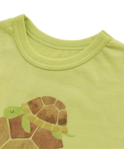 BIT'Z（ビッツ）の「3柄親子プリントＴシャツ（Tシャツ/カットソー・キッズ・サックスブルー/ライム/キナリ・90/100/110/120/80/95）」の7枚目の写真