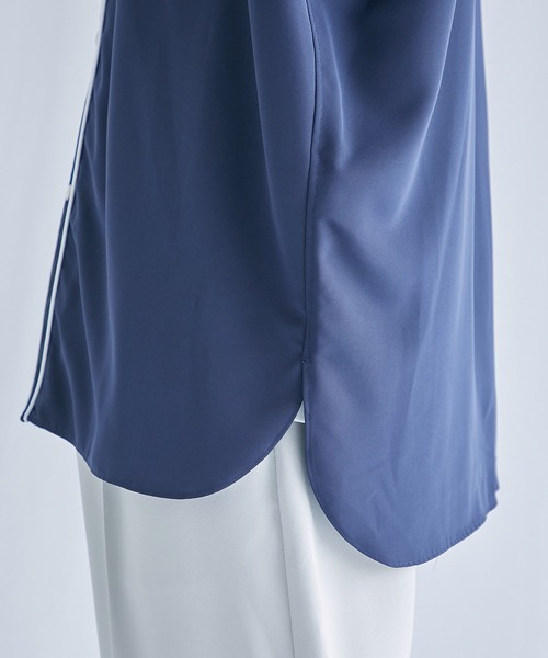 PUBLIC TOKYO（パブリックトウキョウ）の「サテンウエスタンシャツ（シャツ/ブラウス・メンズ・ホワイト/ネイビー/サックスブルー・1/2）」の14枚目の写真