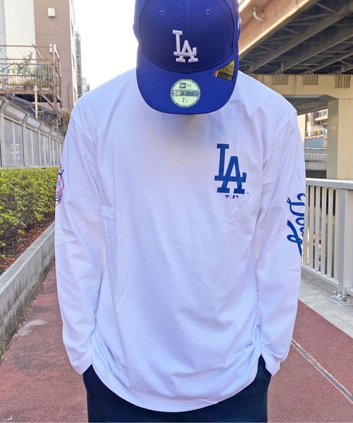 Fanatics（ファナティクス）の「MLB/エムエルビーロングスリーブTシャツ（Tシャツ/カットソー・メンズ・ホワイト/ブラック・M/L/XL/XXL）」の2枚目の写真
