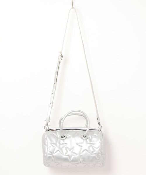 Casselini（キャセリーニ）の「キルティングドラムバッグ（ドラムバッグ・レディース・ブラック/シルバー・ONE SIZE）」の11枚目の写真